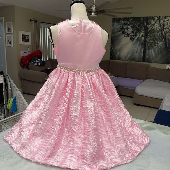 Elegant Pink Kids Formal Dress - Picture 1 of 8